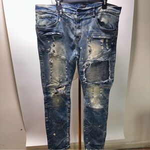 Regal Exchange Distressed Moto Jeans Size 38x32